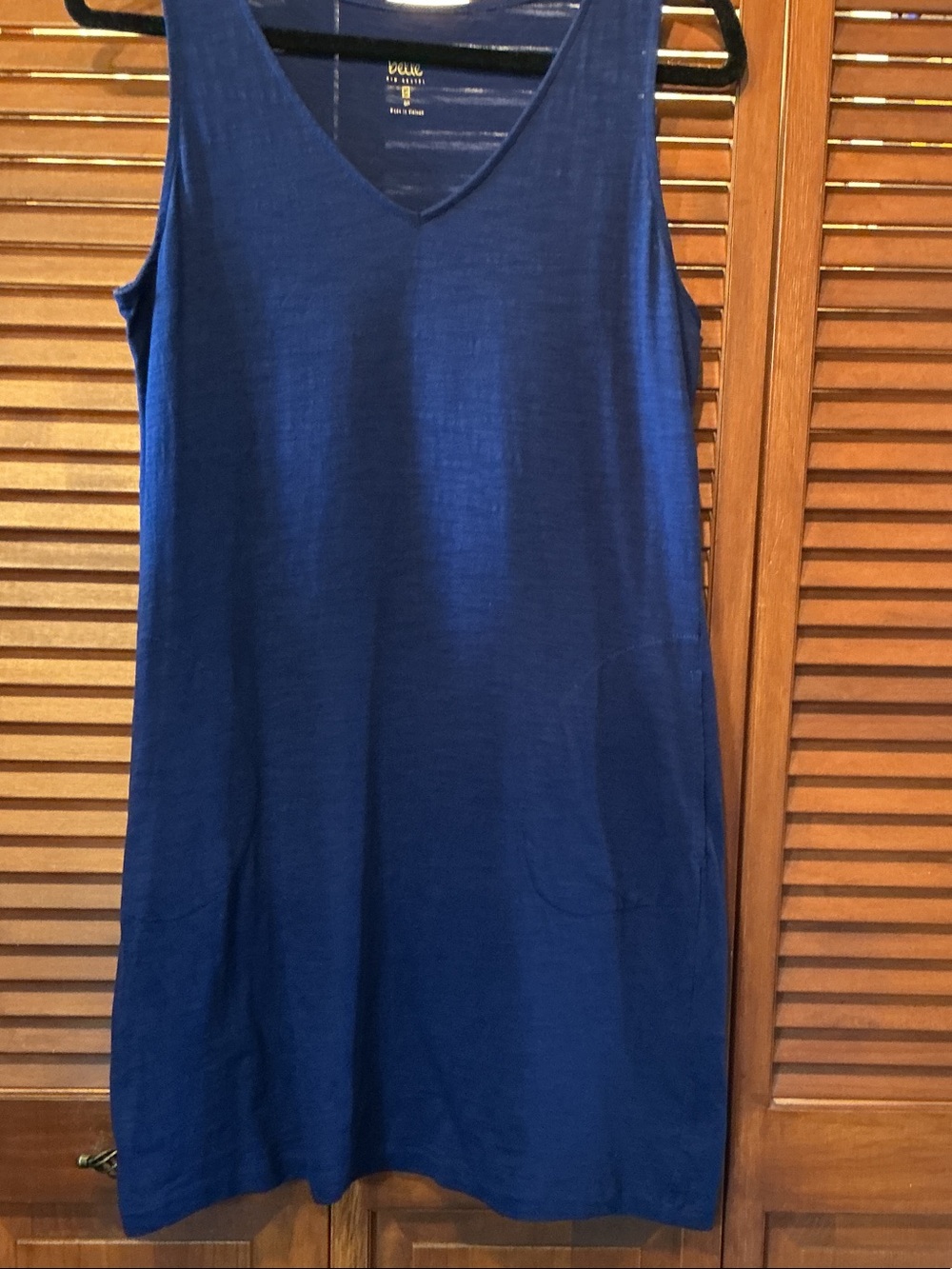 Belle by Kim Gravel Royal Blue V-Neck Sleeveless Dress